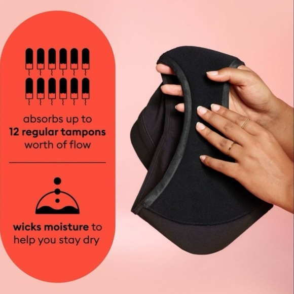 NEW &IMPROVED Thinx For All Super Absorbency Machine Washable Black Briefs M NIB - Picture 2 of 12